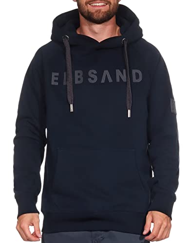 Elbsand Herren Hoodie ESMLasse Kapuzen-Pullover mit Logoprint 35006 00...