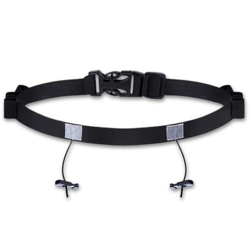 Race Number Belt With Reflective Running Belt and 6 Energy