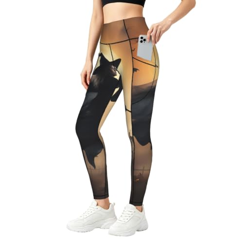 Leggings de bruja de Halloween para mujer que eliminan la incomodidad al entrenar a diario