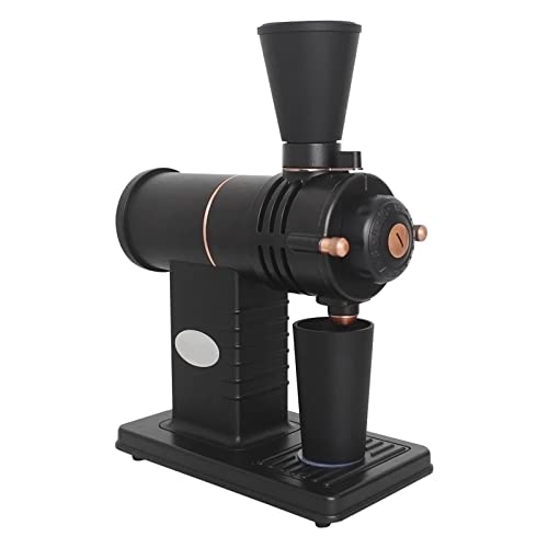 Feixunfan Kaffeemühle Elektrische Kaffeemühle Hai Zahn 78mm Ghost-Zahn-Kaffee Miller für Kaffee Bohne (Farbe : Black…