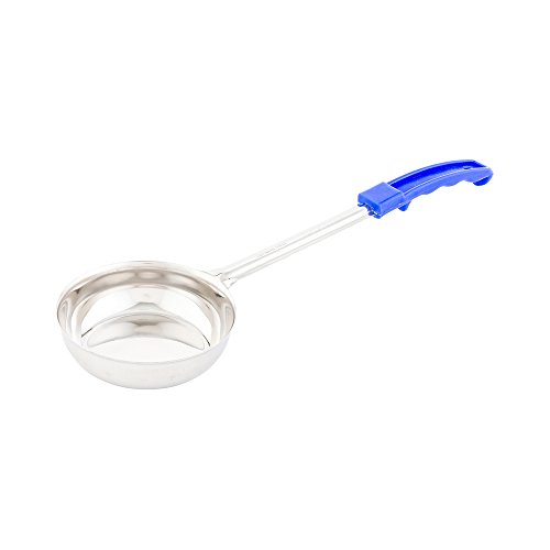 Restaurantware RWT0140 Met Lux Solid Spoodle 8 Ounces Blue Handle 1 Count Box, Stainless Steel, 8 Oz - Image 2