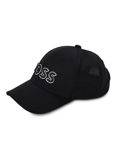 BOSS Technical Pique Logo Cap Black Cream One Size
