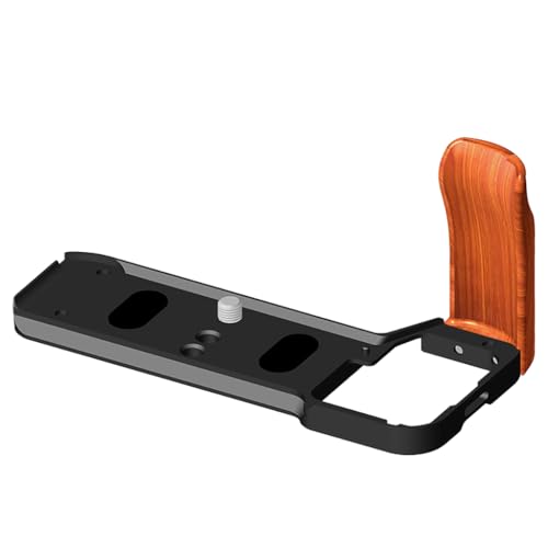 BGNing A7C2 A7CII A7CR Quick Release Plate L Bracket Wooden Handle Grip Compatible with A7C II SLR Camera Handgrip Holder Baseplate Stabilizer