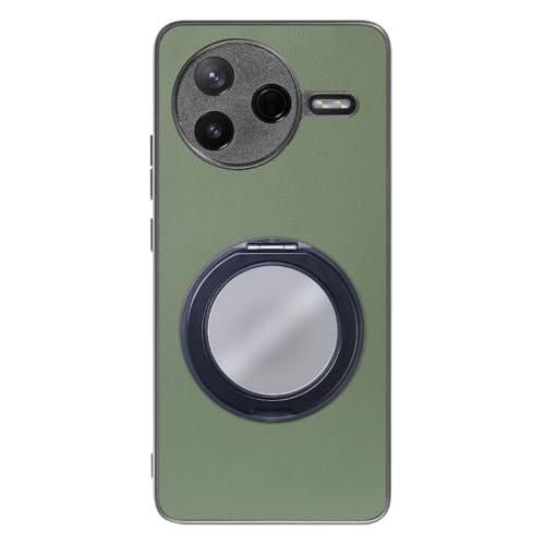LOOF RING-SHELL MIRROR ver. �{�v ���U�[ �X�}�z�����O �X�}�z�P�[�X for Xiaomi POCO F7 Pro �p �P�[�X �J�o�[ �~���[ �� �t�� �X�g���b�v�z�[�� �X�^���h �����h�~ �V���v�� �ϏՌ� ���^ �y�� lea