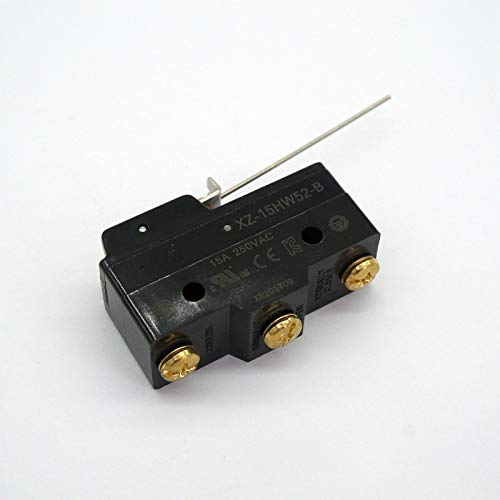 Micro interrupteur SPDT XZ-15HW52-B 15A avec levier de protection en fil d'acier