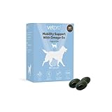 Vetpro Mobility Support with Omega-3s Supplement Capsules for Cats and Dogs | 90 x Capsules | Vet Approved | Fast Acting to Sooth Stiff Joints and Aid Mobility & Flexibility