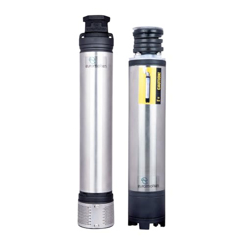 Image of 1Hp Borewell Submersible pump (V4 /4 inch), Carbon bush technology, 100 percent Copper Winding, Water cooled pump,180 feet head (Heavy Duty) (Without starter) (12 Stage)