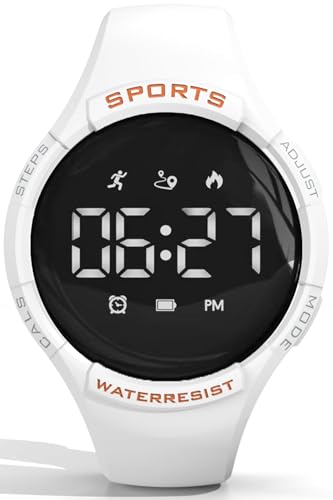 Schrittzähler Uhr Damen Herren Digital Uhr Armband Fitnessuhr ohne App und Handy Digitale Armbanduhr Sportuhr Kalorienzähler Entfernung Laufuhr Fitness Tracker Kinder Uhren für Jungs Wecker Schrittzähler Uhr Damen Herren Digital Uhr Armband Fitnessuhr ohne App und Handy Digitale Armbanduhr Sportuhr Kalorienzähler Entfernung Laufuhr Fitness Tracker Kinder Uhren für Jungs Wecker