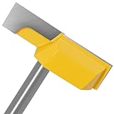 Fresa de madera con vástago de 8 mm, diámetro de corte de 2-1/4 para cepillar superficies