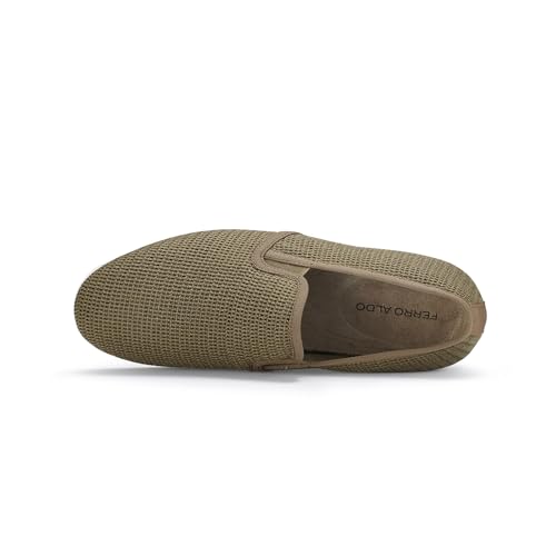 Image of Ferro Aldo Men's Slip-On Loafers | Woven Espadrille & Classic Styles | Casual & Formal Dress Shoes