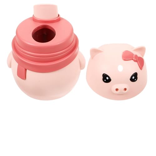 Hoement Porte-Cure-Dents Automatique Pop-Up en Plastique Rose Boîte de Rangement Compacte de Cochon Accessoire Cuisine Pratique Maison