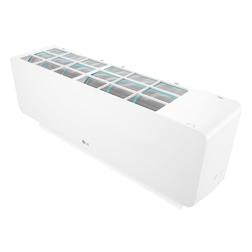 مكيف هواء هيرو بقدرة 1.5 حصان بزر للإيقاف والتشغيل مع تبريد سريع وخاصية توزيع الهواء التلقائي والتشخيص الذكي للأعطال ومستشعر مزدوج مع زعنفة بلون زرق وإمكانية تفعيل وضع النوم من ال جي