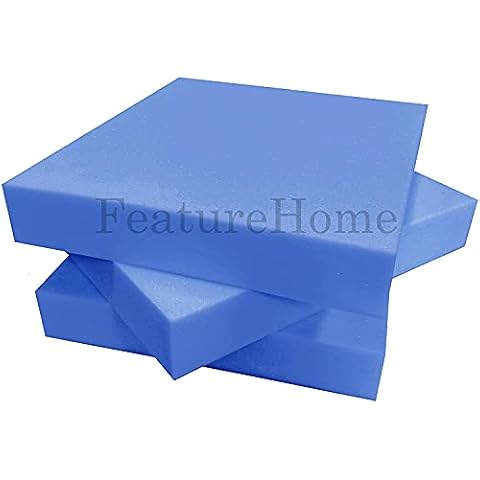 Feature Home High-Density RX39 Upholstery Foam - Extra-Firm Foam for Professional Use (10" x 10" (25 x 25 cm), 2" (5 cm) Thick) Cover