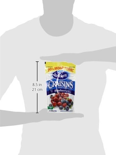 Ocean Spray Craisins - Dried Cranberries - Blueberry Juice Infused - Net Tue 6 OZ (170 g) Per Package - Pack of 2 Packages