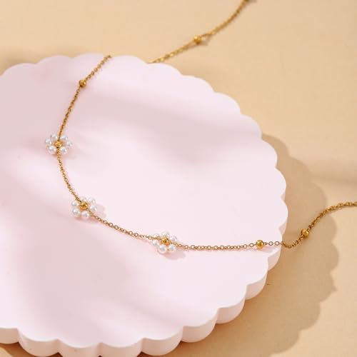 Flower Girl Necklace,Will You Be My Flower Girl Proposal Gifts,Flower Present for Wedding Bridal Shower Party Flower Jewelry Gifts3