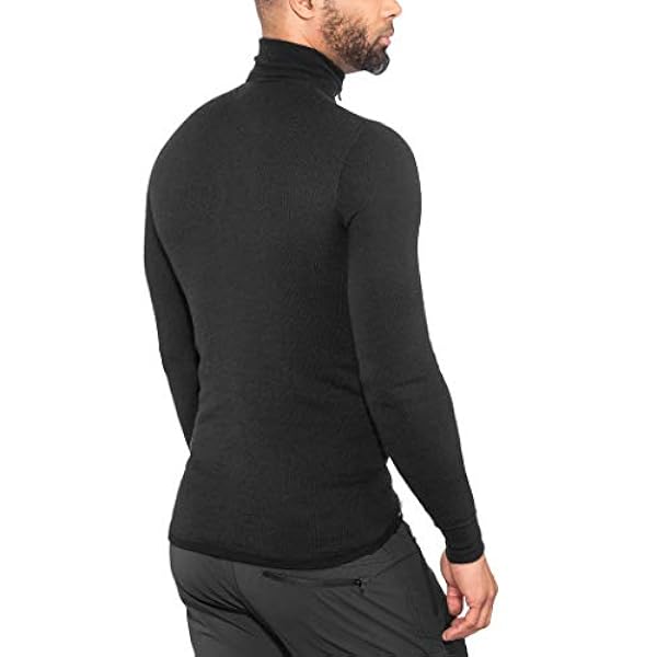 Woolpower Zip Turtleneck 200 hemd met col/shirt met lange mouwen van merinowol grey