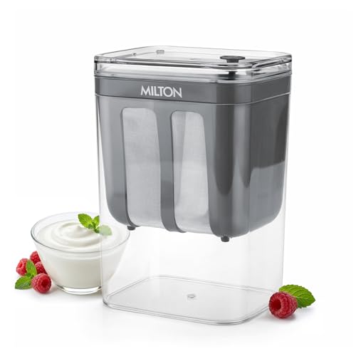 MILTON 2 in 1 Greek Yogurt & Hung Curd Maker with Fine Mesh Strai...