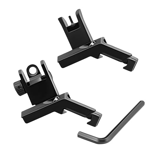 GOTICAL 45 Degree Offset Flip Up Sight | Low Profile Design Rapid Transition Front and Rear flip up Sights