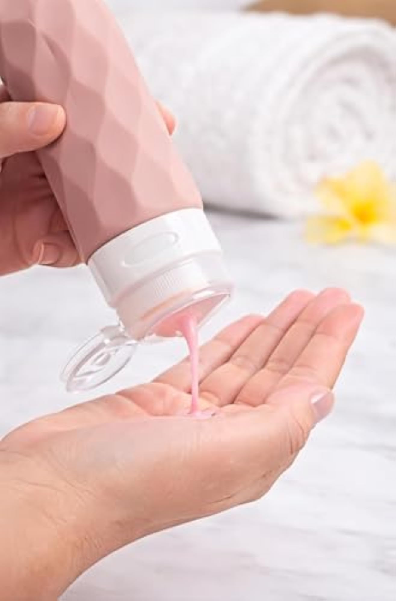 Refillable Silicone Travel Bottles Set with Zip Pouch, Leakproof