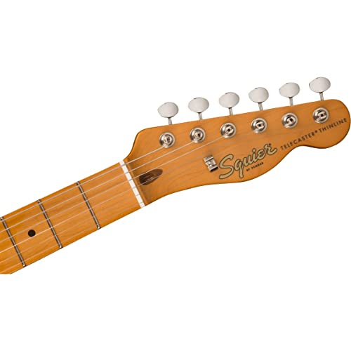 Squier FSR Classic Vibe ’60s Telecaster Thinline MN Sonic Blue – Guitare Électrique - Les Beatles, Paul McCartney, John Lennon, RIngo Starr, George Harrison Squier FSR Classic Vibe '60s Telecaster Thinline MN Sonic Blue - Guitare Électrique – Image 7