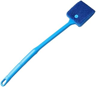 kuou Aquarium Fish Tank Cleaning Sponge Brush, Reusable Fish Tank Cleaner Algae Clean Brush Double Face Sponge for Glass Tank