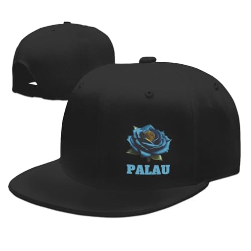 KWQDOZF Casquette de Baseball Classique avec Drapeau des Palaos pour Homme et Femme, Ajustable, à visière Plate, Style Camionneur, ha