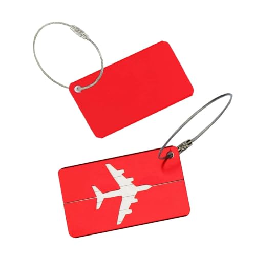 Image of Luggage Tags Metal Travel Bag Tag with Name ID | Suitcase | Baggage | Flight | Essential | Accessories | Handle Wraps | Identification Labels(1 Pcs)