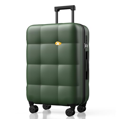 MGB 24 inch Luggage with Spinner Wheels TSA Travel Suitcase, Dark Green