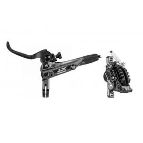 SHIMANO XT M80002 Freno 4 Pistones Trasero, Negro, S