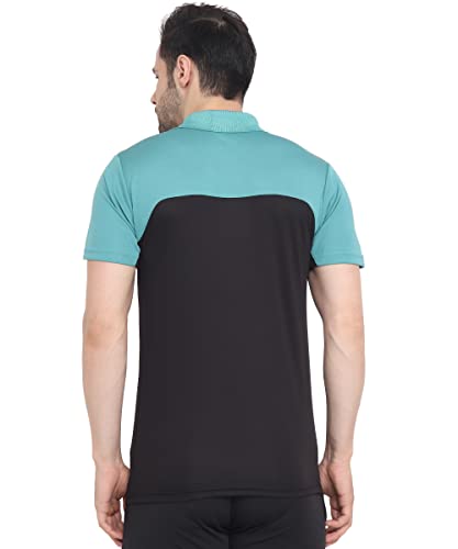 Image of Mens Polo Tshirt for Gym | Dual Tone Colour | Polyster Blended