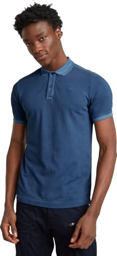 G-Star Men's Dunda Slim Polo , Blue (dk sea blue gd D11595-D756-G702), XXL