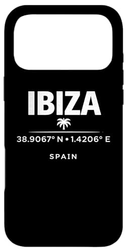 Ibiza Spain Coordinates Mediterranean Island Travel Design �X�}�z�P�[�X iPhone 17 Pro Max �p