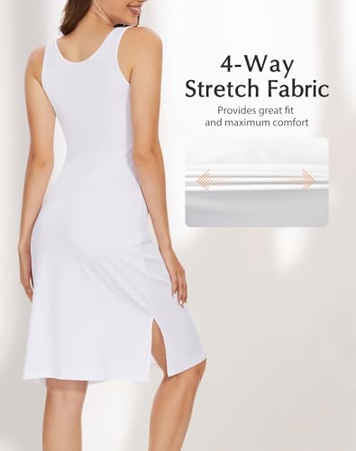 Subuteay Full Slips for Women Under Dresses Tank Top Slip Wide Straps Dresses4