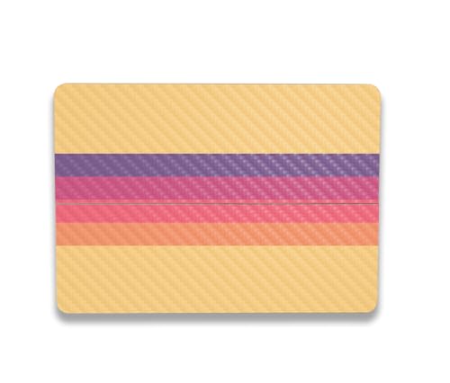 Image of MightySkins Carbon Fiber Skin Compatible with Microsoft Surface Laptop Studio 2 (2023) Full Wrap Kit - Mellow Stripes | Protective Durable Textured Carbon Fiber Finish | Made in The USA