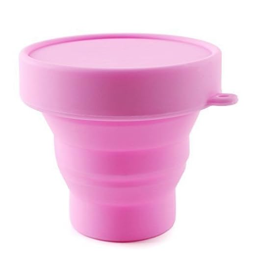 ella y yo Esterilizador Copa Menstrual Taza Esterilizadora Plegable Vaso Silicona De Grado Medico (Taza Esterilizadoda)… (rosa)