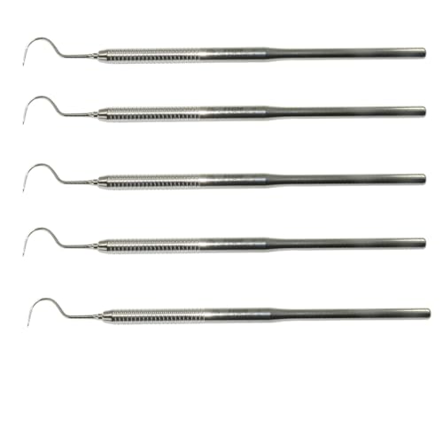 OSUNG Dental Explorer Instruments Set Metal Handle EXS23H Pack of 5