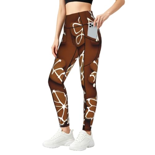 Leggings con estampado de galletas de jengibre ropa deportiva y mallas de entrenamiento mujer