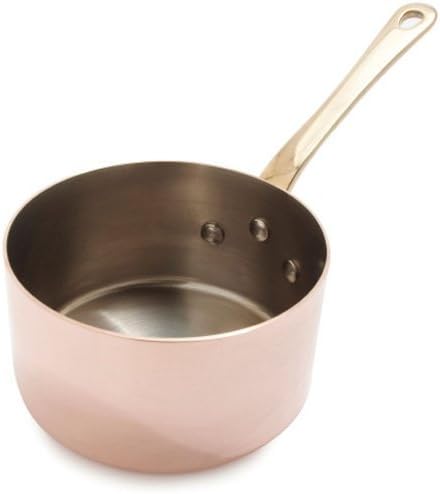 Miniatura 3 de Mauviel M'Minis - Sartén de cobre pulido y acero inoxidable con mango de latón, 3.5 pulgadas, fabricada en Francia