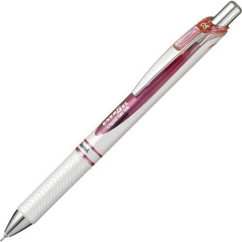 Lot 10 stylos Pentel Energel 0,5 mm blanc perle écriture fine gel