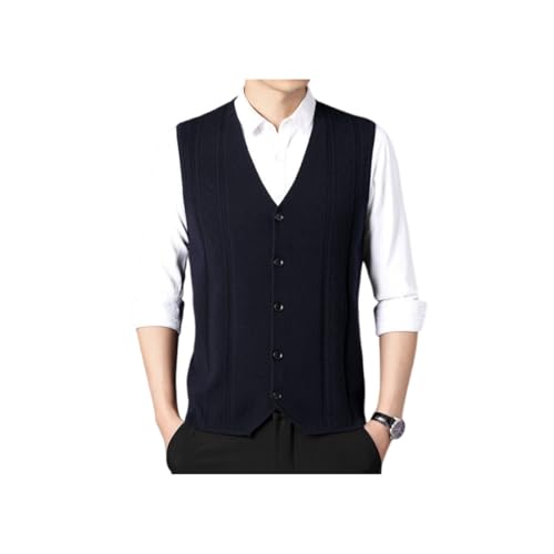 Men's Fashion Knitted Button Sweater Vest Business Match, v Neck Sweater Vest, Mens Sweater Vest
