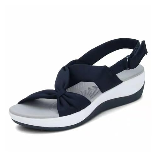 Sandals Women Wedge heel Bohemian fish mouth platform cross knot women's sandals
