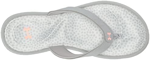Under Armour Women's Marbella VII Graphic Fb Slide Sandal, White (104)/Pink Sands, 10 | Image 4