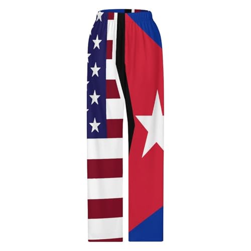 American And Cuban FlagChildren's Casual Pajamas140CM3