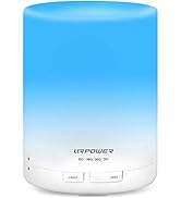 URPOWER 2nd Generation 300ml Aroma Essential Oil Diffuser Ultrasonic Air Humidifier with AUTO Shu...