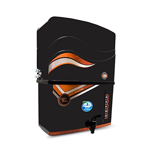 Image of Aquadpure AquaX Prime Advanced Copper RO Water Purifier with UV + UF + TDS Controler + Full Automatic With Goodness Of Copper 12L | Black