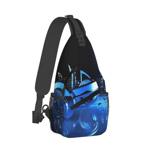 Mochila de Pecho Cruzada Negra miniatura 2