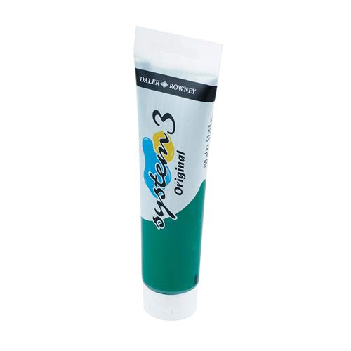 Daler-Rowney System3 Acrylic Paint, Plastic Tube, 5.07oz - 150 ml, Silver Imitation, 150ml