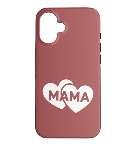 Dusty Rose - Mama Script Hearts ���킢�� �~�j�}���X�g �^�C�|�O���t�B �X�}�z�P�[�X iPhone 16 �p