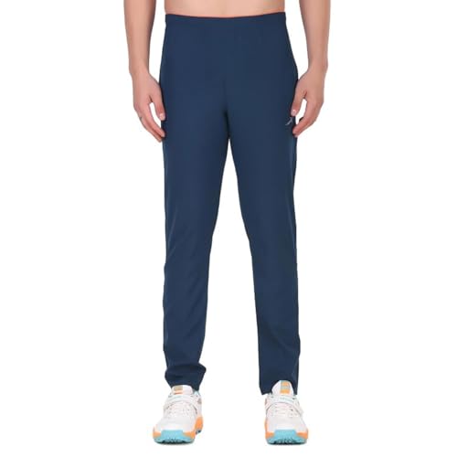Image of Vector X Solid Men Sports Trousers 100% Polyester with Zipper Pockets(Pack of 1)