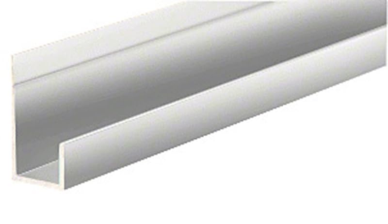 CRL Brite Anodized Standard Aluminum 3/8" "J" Channel - 12 ft Long